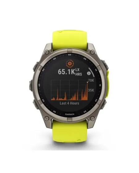 Smartwatch Garmin Fēnix 8 47 Solar Cinturino Silicone Yellow