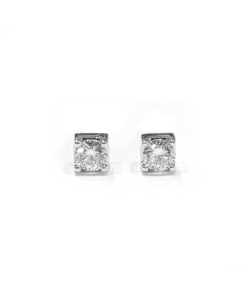 Boucles d'oreilles Crivelli Light Point en or blanc et diamants 0,36 ct