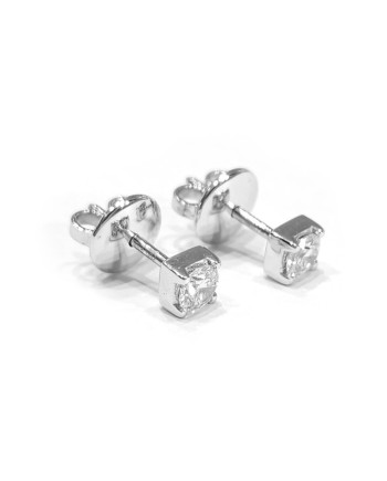 Orecchini Punto Luce Crivelli in Oro Bianco e Diamanti 0,36 ct