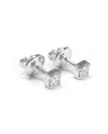 Crivelli Punto Luce Earrings in White Gold and 0.36 ct Diamonds