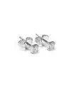 Boucles d'oreilles Crivelli Light Point en or blanc et diamants 0,20 ct
