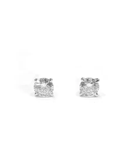 Orecchini Punto Luce Crivelli in Oro Bianco e Diamanti 0,48 Ct