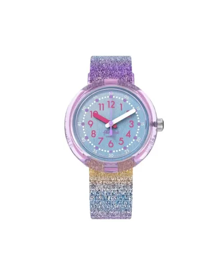 Swatch Flik Flak Shine watch in Rainbow