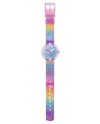 Swatch Flik Flak Shine watch in Rainbow