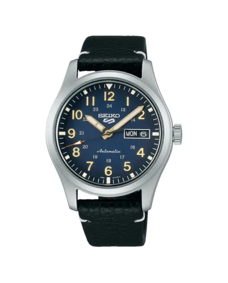Orologio Seiko 5 Sports Quadrante Blu Cinturino in Pelle