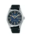 Seiko 5 Sports Blue Dial Leather Strap Watch