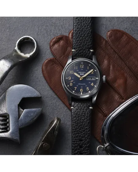 Orologio Seiko 5 Sports Quadrante Blu Cinturino in Pelle