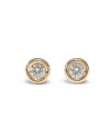Boucles d'oreilles Crivelli Light Point en or rose et diamants 0,62 ct