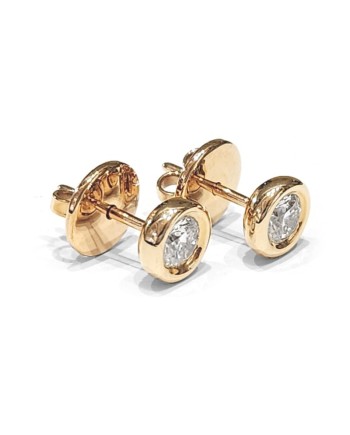 Boucles d'oreilles Crivelli Light Point en or rose et diamants 0,62 ct