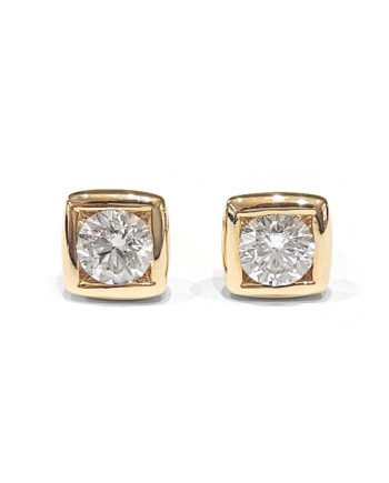 Crivelli Point Light Earrings in Rose Gold and 0.80 Ct Diamonds