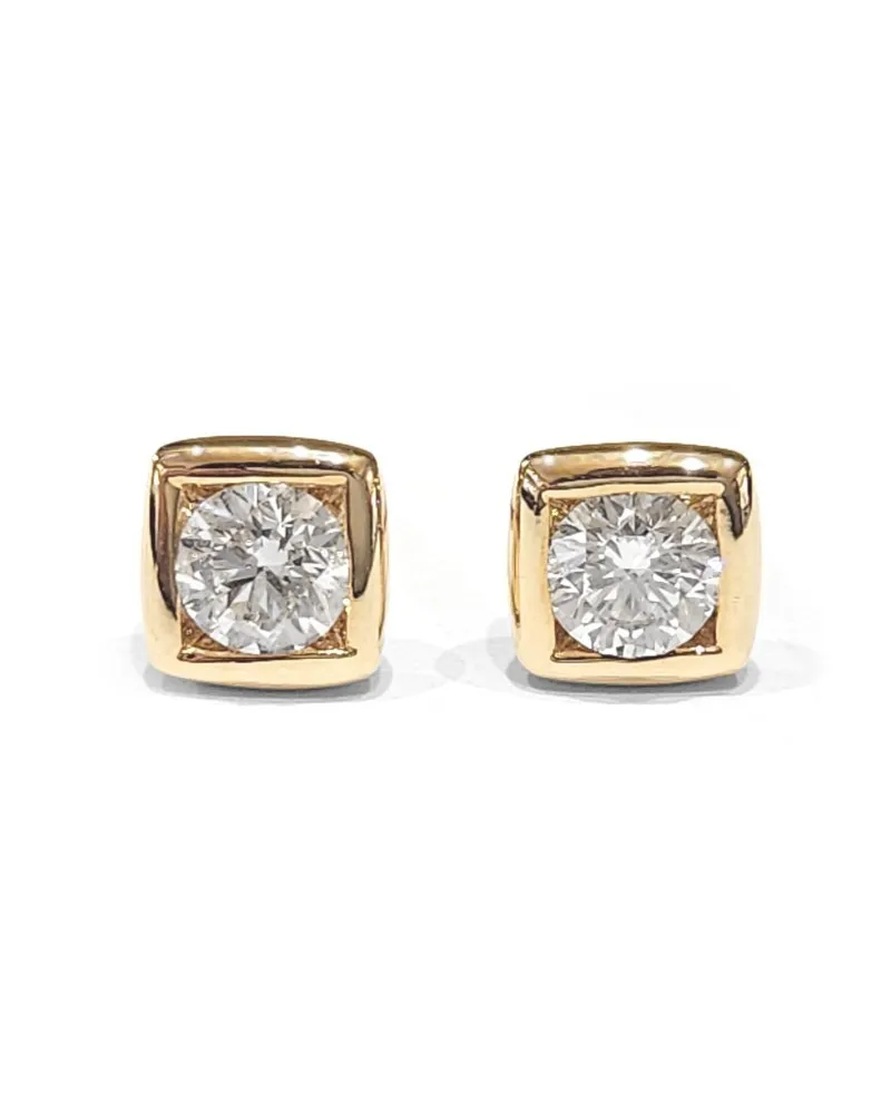 Boucles d'oreilles Crivelli Light Point en or rose et diamants 0,80 ct Boucles d'oreilles Crivelli Light Point en or rose et diamants 0,80 ct