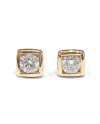 Crivelli Point Light Earrings in Rose Gold and 0.80 Ct Diamonds