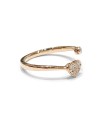 Crivelli Open Ring in Rose Gold with Diamonds and Heart