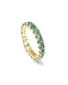 Buonocore Eternity Ring in Yellow Gold with Emeralds