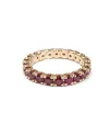 Bague d'éternité Buonocore en or jaune avec rubis