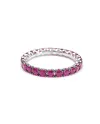 Crivelli Veretta Ring in White Gold with Rubies 2.02 Ct