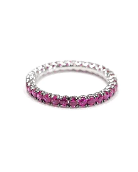 Bague Veretta Crivelli en or blanc avec rubis de 1,40 ct