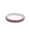 Crivelli Veretta Ring in White Gold with Rubies 1.40 Ct