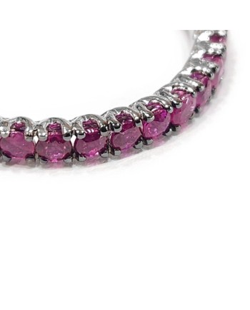 Crivelli Veretta Ring in White Gold with Rubies 1.40 Ct