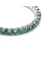 Bague Veretta Crivelli en or blanc avec émeraudes 0,70 ct