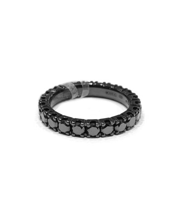 Bague Veretta Casella Gioielli en or bruni avec diamants noirs de 2,55 ct