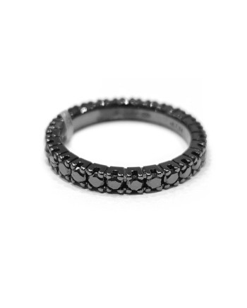 Bague Veretta Casella Gioielli en or bruni avec diamants noirs de 1,24 ct