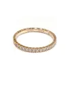Bague Veretta Casella Gioielli en or rose avec diamants blancs 0,44 ct