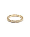 Veretta Ring Casella Gioielli in Yellow Gold with White Diamonds 0.50 Ct