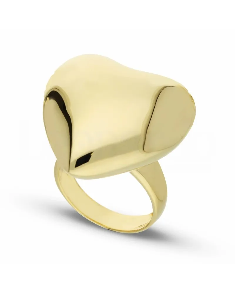 Anello Casella Gioielli in Oro Giallo Cuore