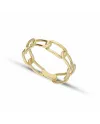 Anello a Catena Casella Gioielli in Oro Giallo