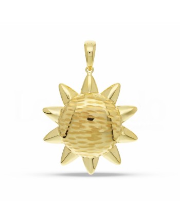 Sun Pendant Casella Jewelry in Yellow Gold