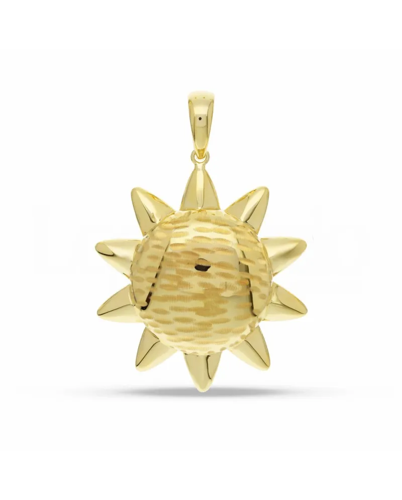 Pendente Sole Casella Gioielli in Oro Giallo