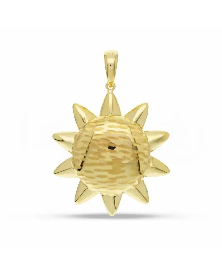 Pendente Sole Casella Gioielli in Oro Giallo