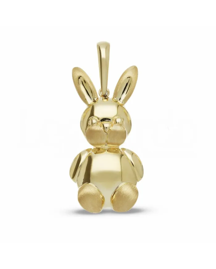Pendente Coniglietto Casella Gioielli in Oro Giallo
