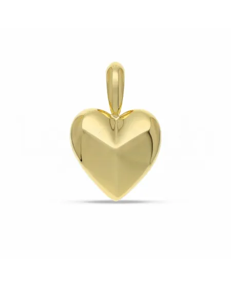Pendente Cuore Casella Gioielli in Oro Giallo
