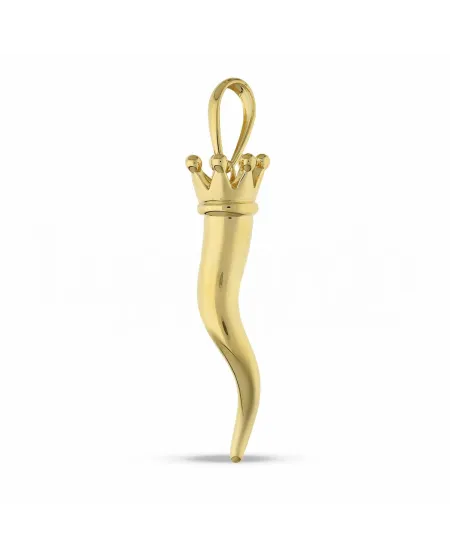 Pendentif Corne Casella Gioielli en Or Jaune