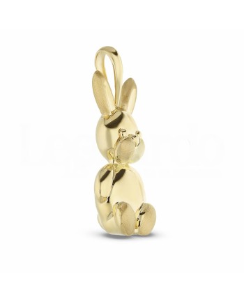 Yellow Gold Jewelry Casella Bunny Pendant