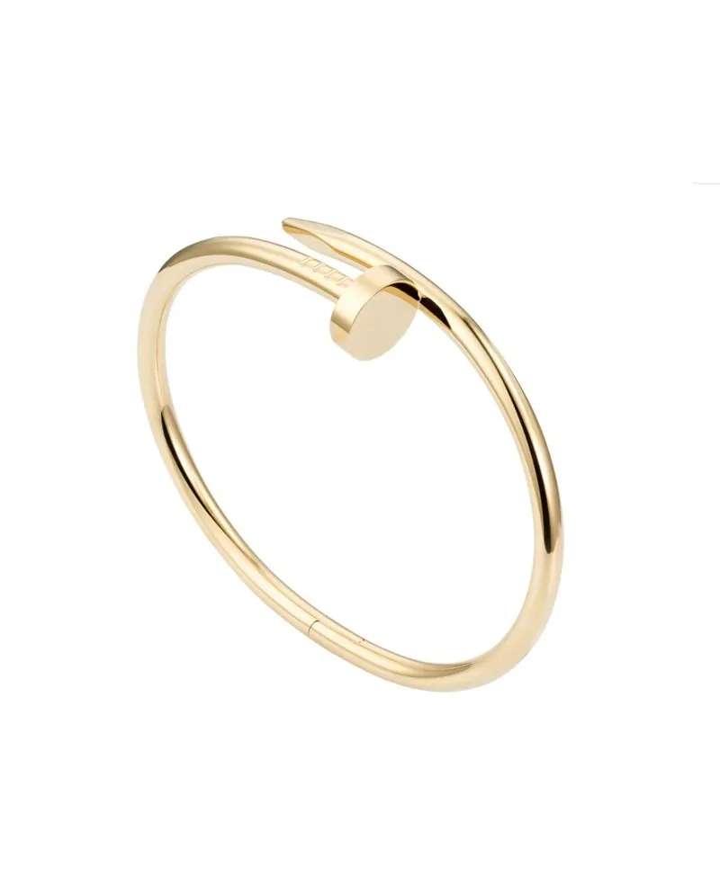 Bracelet à bijoux rigide Nail Casella en or jaune
