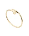 Bracelet à bijoux rigide Nail Casella en or jaune