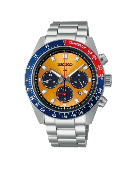 Seiko Prospex Speedtimer Solar Chronograph with Steel Strap