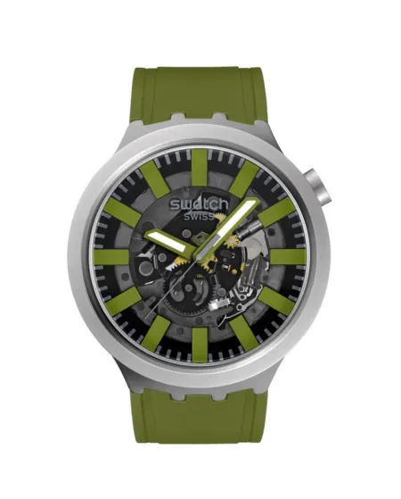 Montre Swatch Big Bold à travers les sous-bois