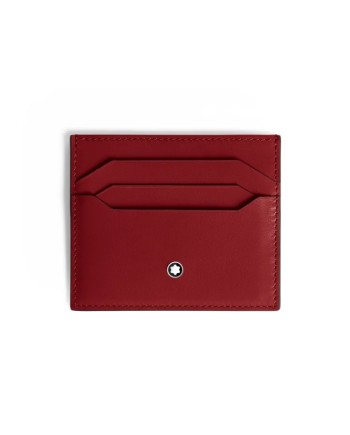 Montblanc Meisterstück Leather Card Holder 6cc Dark Rust
