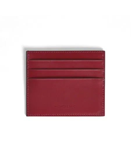 Montblanc Meisterstück Leather Card Holder 6cc Dark Rust