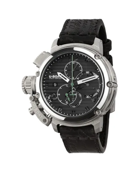 Cronografo U-Boat Chimera 46 mm Chrono SS Nero Edizione Limitata