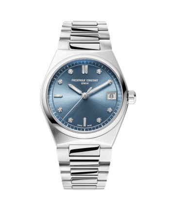 Montre Frédérique Constant Highlife Cadran Bleu et Diamants