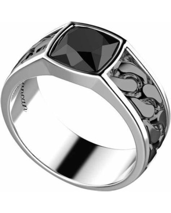 Bague pour homme Zancan Cosmostone en argent bicolore avec œil de tigre