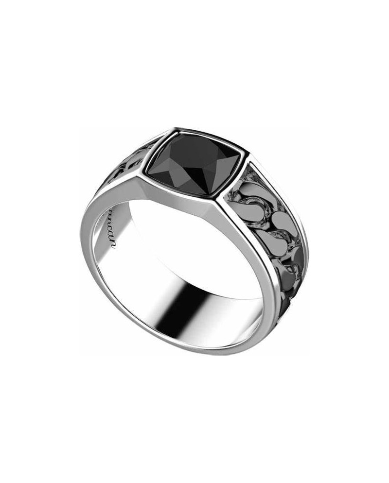 Anello da Uomo Zancan Cosmostone in Argento Bicolore con Occhio di Tigre
