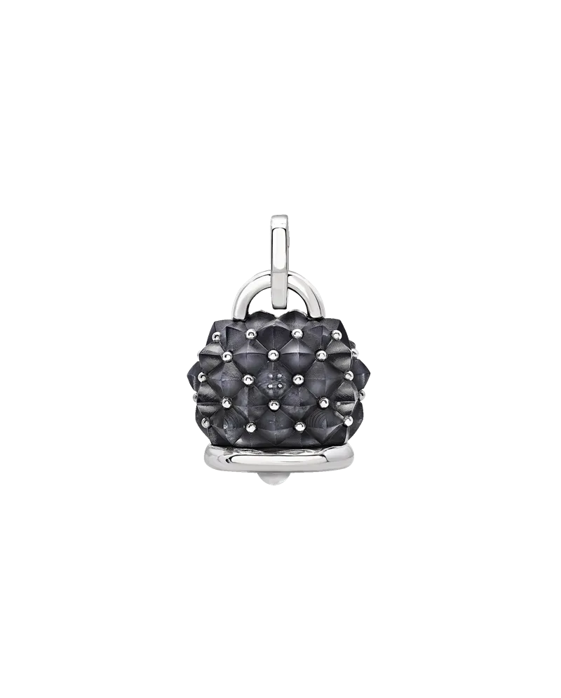 Ciondolo Maxi Rebel Chantecler Et Voilà Campanelle in Argento e Resina Fumé