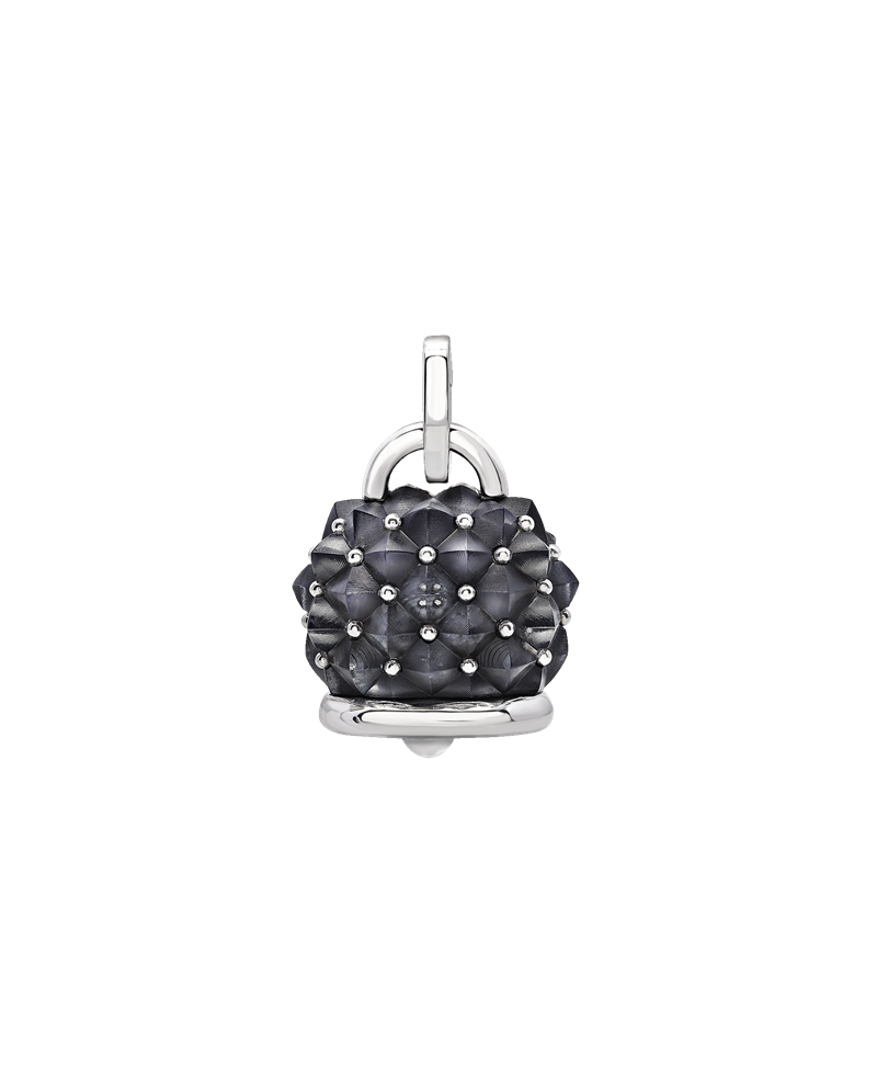 Suspension Maxi Rebel Chantecler Et Voilà Campanelle en Argent et Résine Fumée