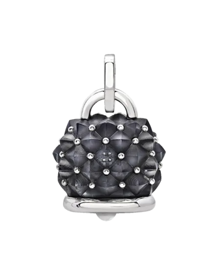 Suspension Maxi Rebel Chantecler Et Voilà Campanelle en Argent et Résine Fumée